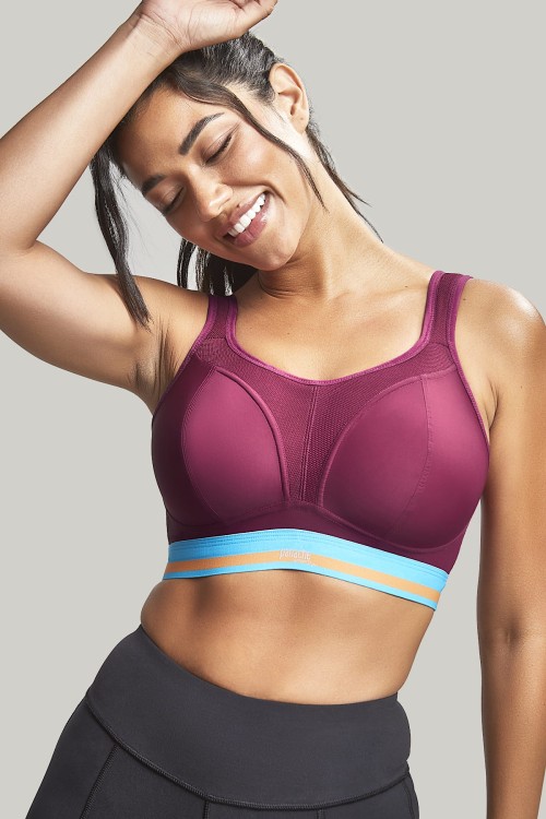 Non Wired Sports Bra - Panache Sport - biustonosz 7341 - cranberry