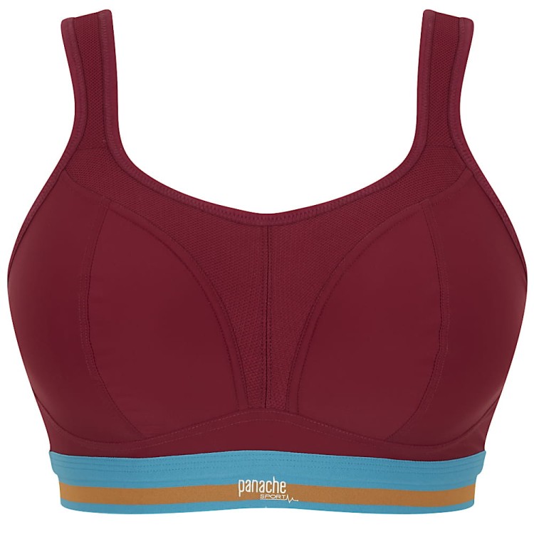 Non Wired Sports Bra - Panache Sport - biustonosz 7341 - cranberry