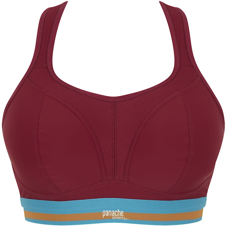 Non Wired Sports Bra - Panache Sport - biustonosz 7341 - cranberry