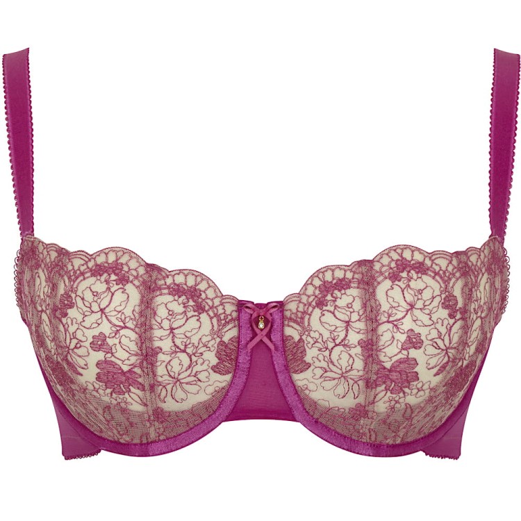 Daphne - Cleo - biustonosz half cup 10741 - orchid