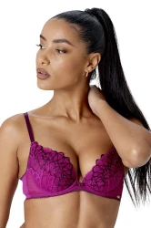 Swirl - Gossard - biustonosz plunge 17801 - raspberry