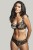 Clara - Panache - biustonosz 7255 - czerń i złoto