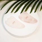 Gua Sha - kamień do masażu i relaksu - Yeye - stopa różowy kwarc