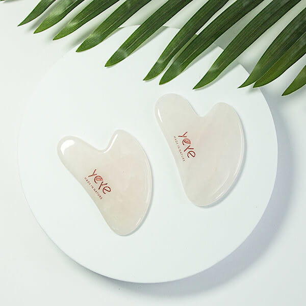 Gua Sha - kamień do masażu i relaksu - Yeye - różowy kwarc