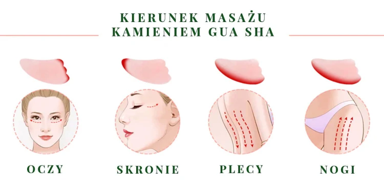 Gua Sha - kamień do masażu i relaksu - Yeye - różowy kwarc