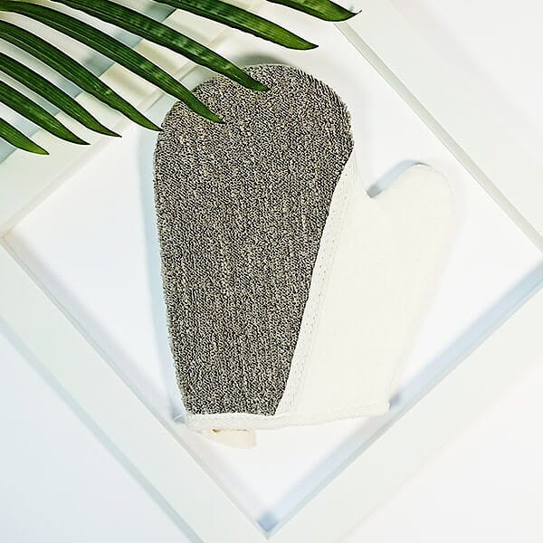 Rękawica do kąpieli i peelingu lniana - Yeye