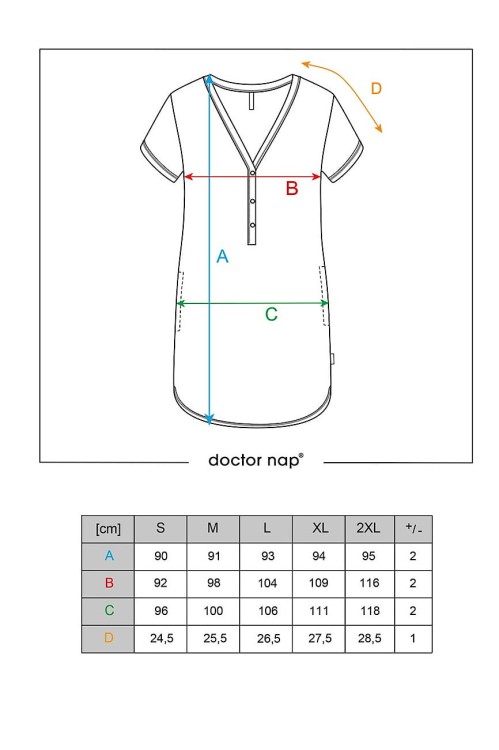 TCB.4115 - DN-Nightwear - koszula nocna - sangria