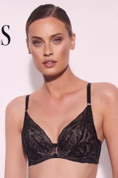 Frozen Black - Alles - biustonosz push-up TPU - czerń