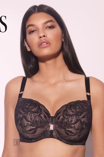 Frozen Black - Alles - biustonosz półusztywniany P/U - czerń