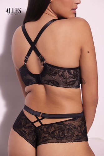 Frozen Black - Alles - stringi z wysokim stanem - czerń