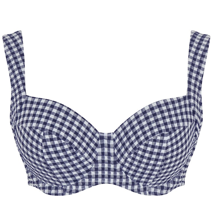 Olivia - Panache Swim - bikini full-cup SW1722 - navy gingham