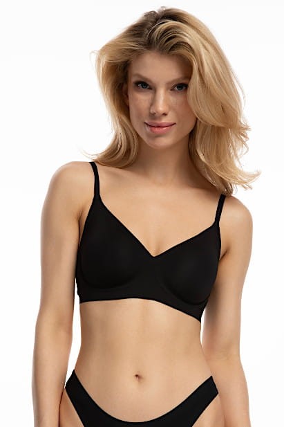 Simple - Julimex - biustonosz t-shirt - czerń