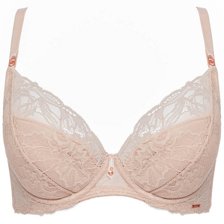 Sublime - Alles - biustonosz push-up TPU - jasny beż