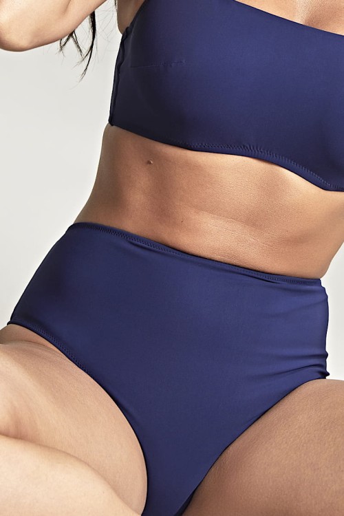 Azzurro - Panache Swim - wysokie figi kąpielowe SW1755 - azzurro navy