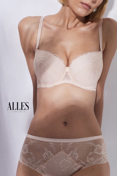 Sublime - Alles - biustonosz push-up 01 KPU - jasny beż