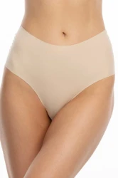 Infinity Boyshorts Maxi - Julimex - bezszwowe wysokie szorty - beż