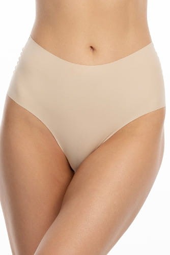 Infinity Boyshort Maxi - Julimex - bezszwowe wysokie szorty - beż