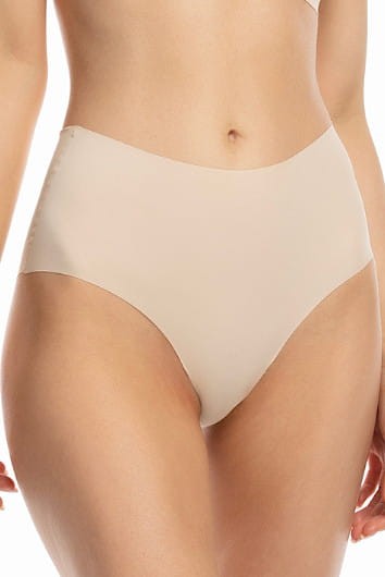 Infinity Maxi - Julimex - bezszwowe wysokie figi - beż