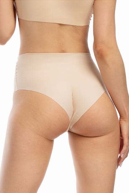 Infinity Maxi - Julimex - bezszwowe wysokie figi - beż