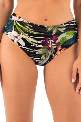 Maldives - Fantasie Swim - wysokie figi kąpielowe 504171 - black tropical
