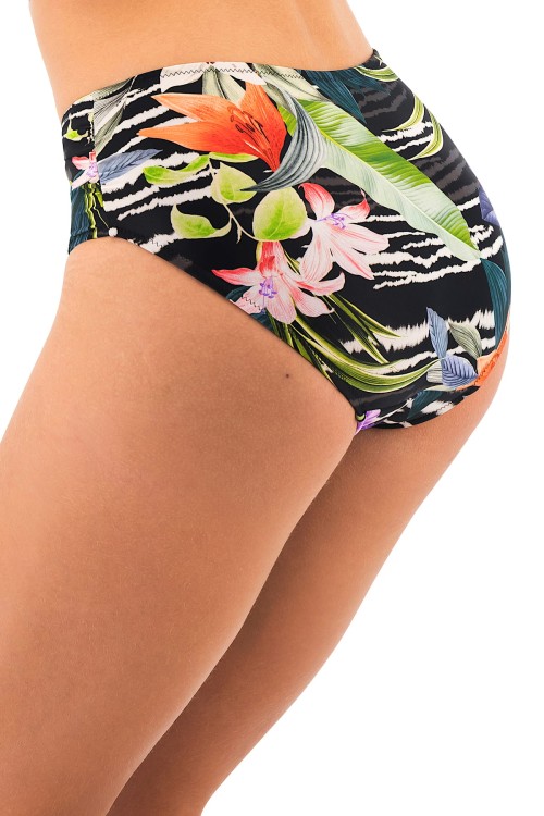 Maldives - Fantasie Swim - wysokie figi kąpielowe 504171 - black tropical
