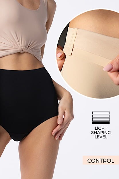 Amber Maxi High - Julimex - figi z bardzo wysokim stanem - czerń