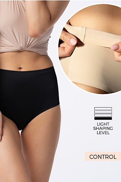 Amber Maxi - Julimex - figi z wysokim stanem - czerń