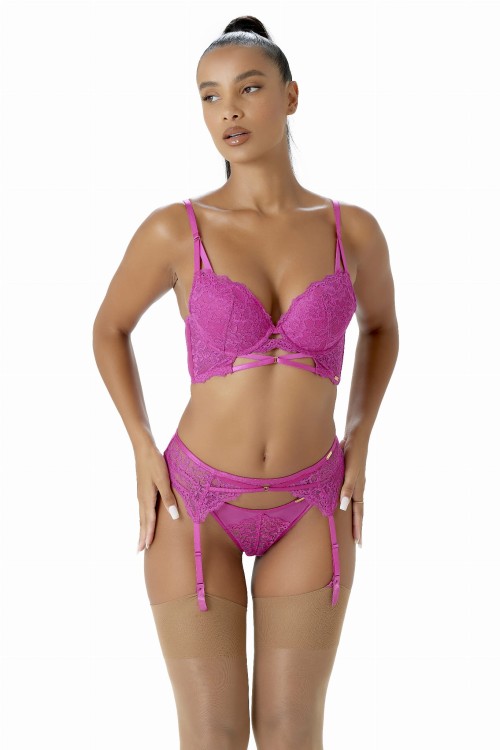 Suspense - Gossard - pas do pończoch 19902 - fuksja