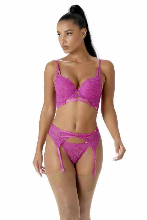 Suspense - Gossard - pas do pończoch 19902 - fuksja