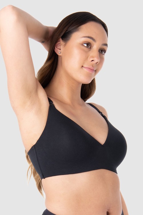 Embrace - Hotmilk - biustonosz t-shirt - czerń