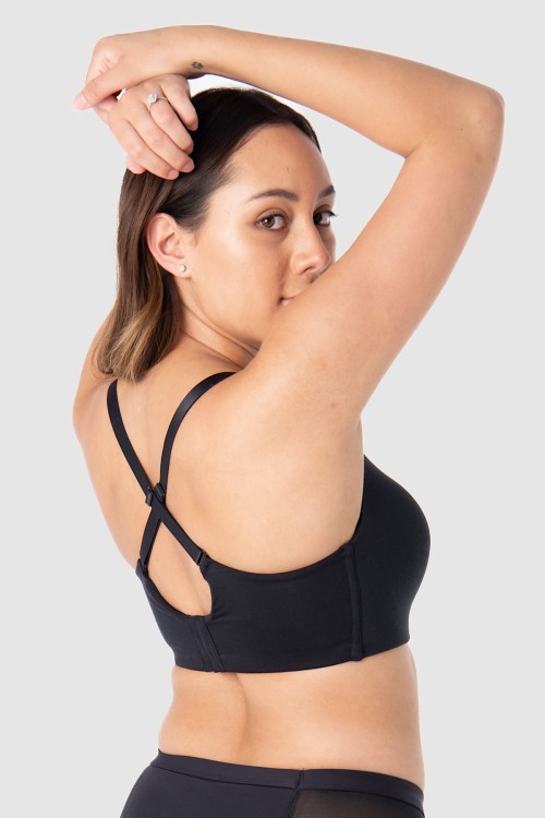 Embrace - Hotmilk - biustonosz t-shirt - czerń