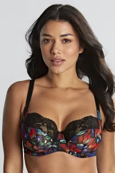 Nina - Panache - biustonosz 10941 - black floral