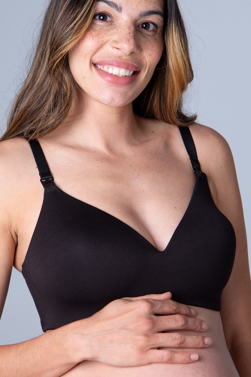 Embrace - Hotmilk - biustonosz t-shirt - czerń