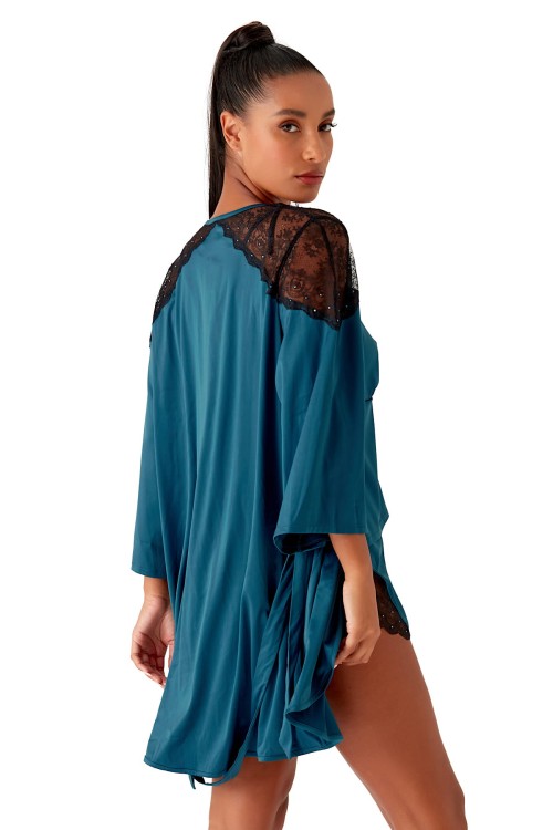 VIP Confession - Gossard - szlafrok 19513 - black/teal