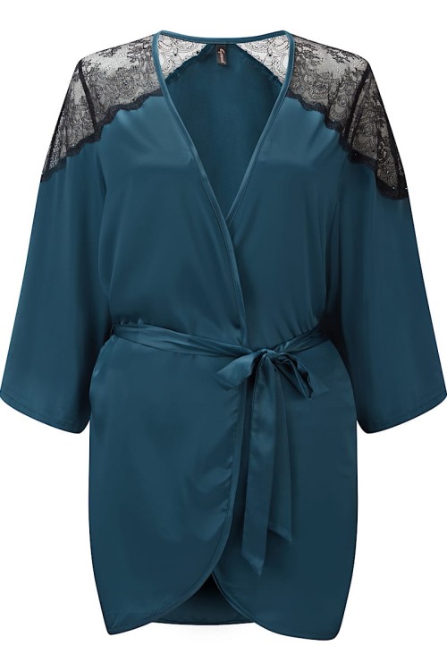 VIP Confession - Gossard - szlafrok 19513 - black/teal