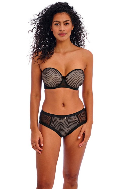 Tailored - Freya - biustonosz strapless AA401109 - czerń