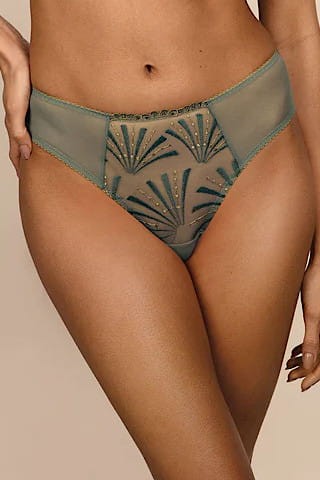 Natali - Ewa Bień - figi tanga C511 - niebiesko szary