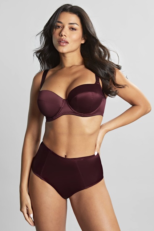 Grace - Panache - figi z podwiązkami 11074 - bordeaux