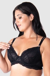 Heroine - Hotmilk - biustonosz plunge - czerń