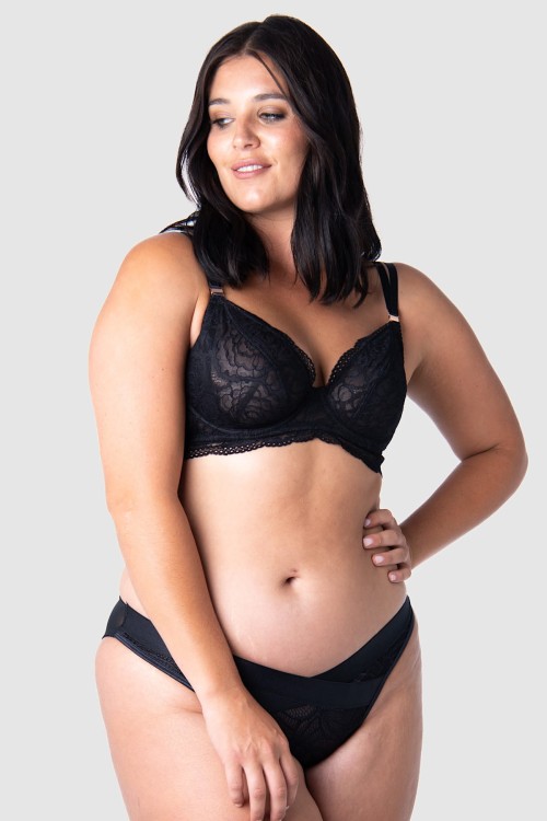 Heroine - ProjectMe by Hotmilk - biustonosz plunge - czerń