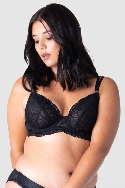 Heroine - ProjectMe by Hotmilk - biustonosz plunge - czerń