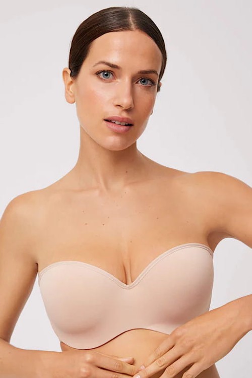 10123 - Ysabel Mora - biustonosz strapless - nude