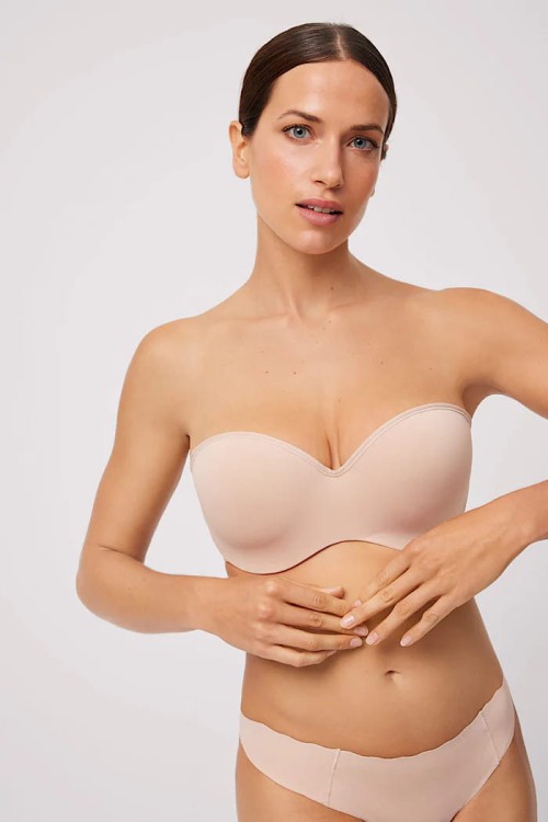 10123 - Ysabel Mora - biustonosz strapless - nude