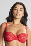 Allure - Panache - biustonosz balkonetka 10761 - ruby red