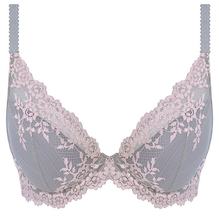 Embrace Lace - Wacoal - biustonosz WA853291 - smoke/crystal pink