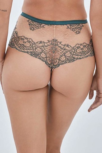 Splendore - Alles - stringi z wysokim stanem - zieleń i beż