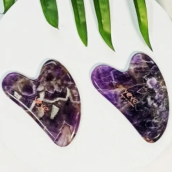 Gua Sha - kamień do masażu i relaksu - Yeye - fioletowy ametyst