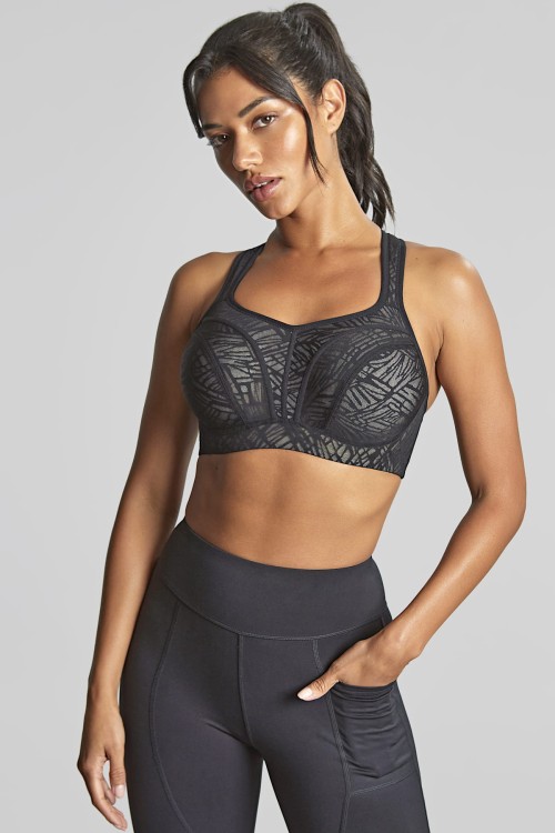 Power Wired Sports Bra - Panache Sport - biustonosz 5021 - black chalk