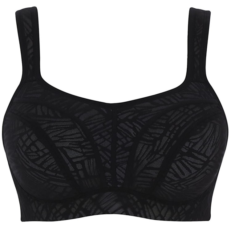 Power Wired Sports Bra - Panache Sport - biustonosz 5021 - black chalk