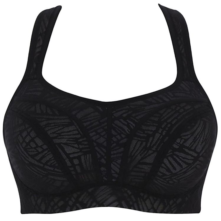 Power Wired Sports Bra - Panache Sport - biustonosz 5021 - black chalk